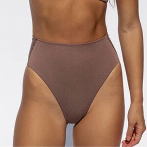 Hi Hi Bikini Bottom - stormy (deep taupe) Size medium